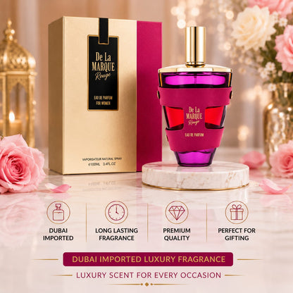 De La Marque Rouge Eau De Parfum For Women – Dubai Imported Luxury Fragrance