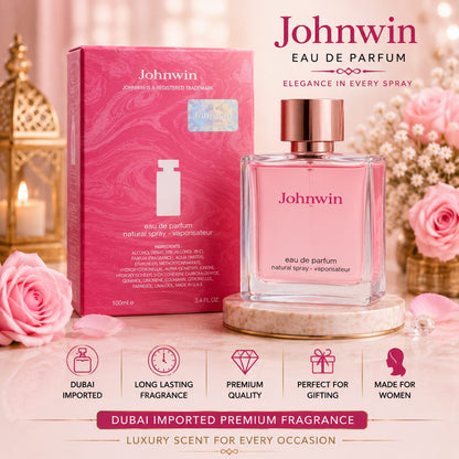 Johnwin Pink Eau De Parfum – 100ml | Dubai Imported